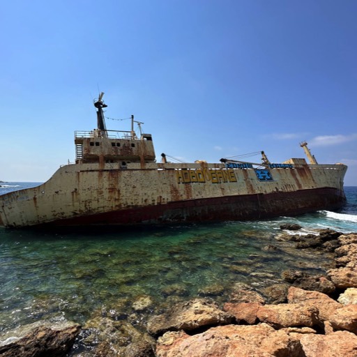 Edro III Shipwreck (shot on iPhone), Paphos, Cyprus 2023 © andreas rieger